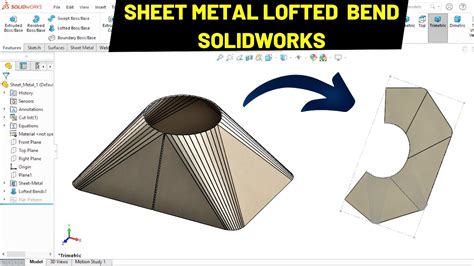 sheetmetal cone solidworks